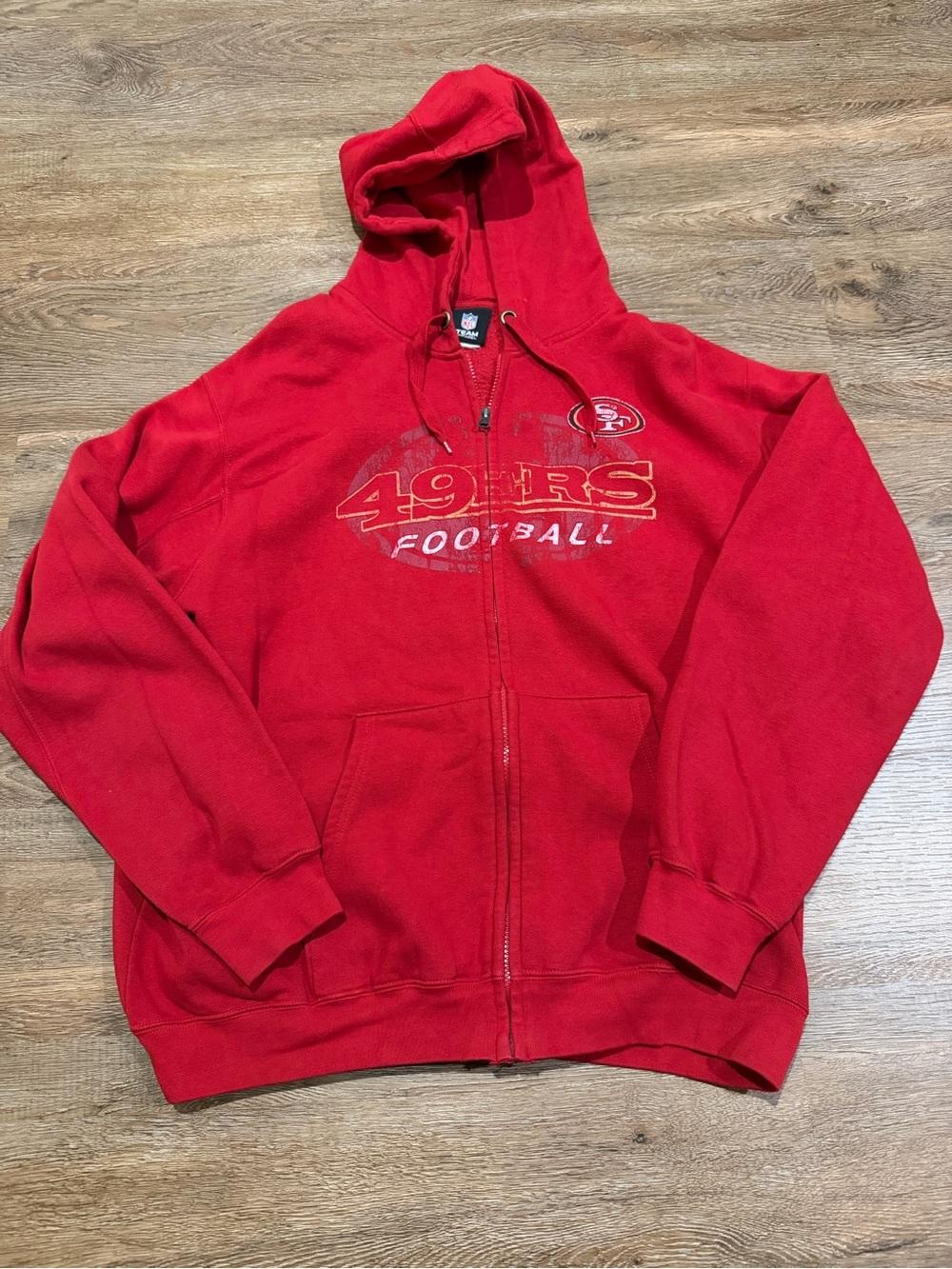 NFL Team Apparel San Francisco 49ers Full Zip Hoodie Men’s XL (See Measurements)